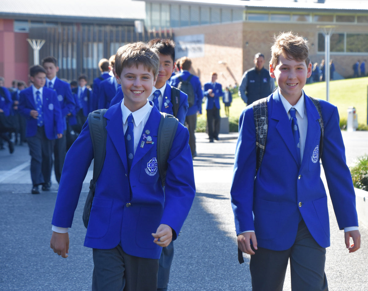 New Entrant Pack Saint Kentigern Boys' School Boy coming to the Coll