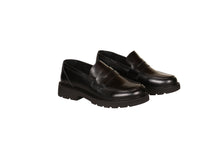 Load image into Gallery viewer, Black Leather Girls&#39; Loafers (Senior School Girls) COMPULSORY

